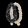 Set di elastici per capelli - Shiny Pearls