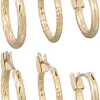Set di orecchini - Gold Trio