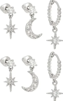 Set di orecchini - Moon Star