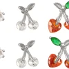 Set di orecchini a perno - Springtime Cherries