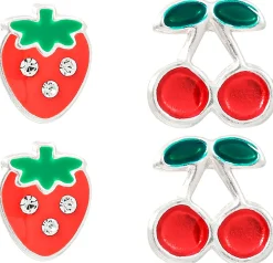 Set di orecchini a perno - Red Fruits