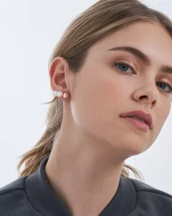 Set di orecchini a perno - Rosa Pearl