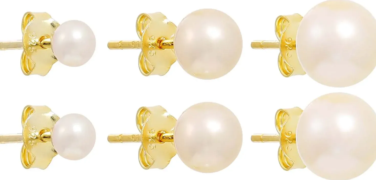 Set di orecchini a perno - Pearly Essentials