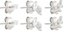 Set di orecchini a perno - Silver Spark