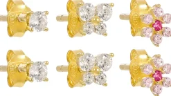 Set di orecchini a perno - Floral Cuties