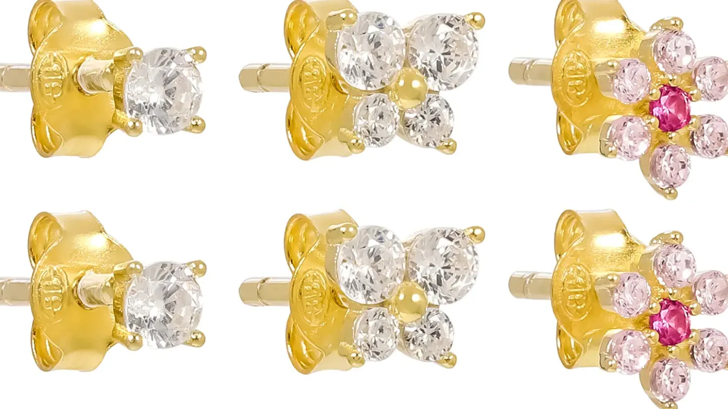 Set di orecchini a perno - Floral Cuties