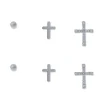 Set di orecchini a perno - Cross Shimmer