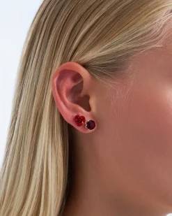Set di orecchini a perno - Red Passion