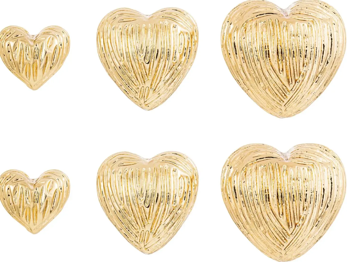 Set di orecchini a perno - Love Trio