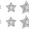Set di orecchini a perno - Silver Stars