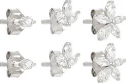 Set di orecchini a perno - Floral Trio
