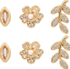 Set di orecchini a perno - Pretty Leaves