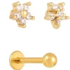 Set di piercing - Golden Blossoms