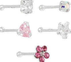 Set di piercing - Pink Sparkle