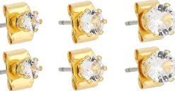Set orecchini a perno - Golden Shine