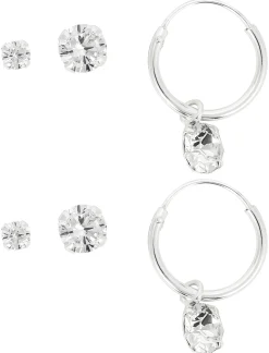 Set orecchini a perno - Silver Moment