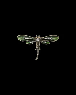 Spilla - Green Dragonfly