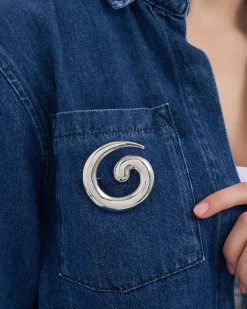 Spilla - Silver Spiral